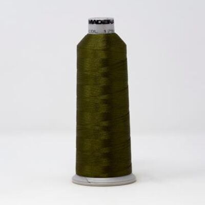 918-1796 MADEIRA POLYNEON #40 WEIGHT (5500 yard) CONE Green/Brown Thumbnail