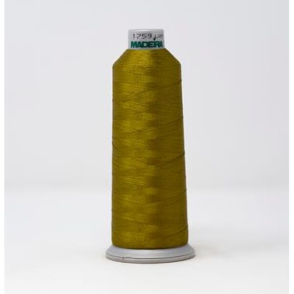 918-1759 MADEIRA POLYNEON #40 WEIGHT (5500 yard) CONE Green/Brown Thumbnail