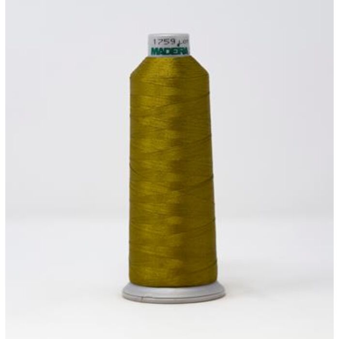 918-1759 MADEIRA POLYNEON #40 WEIGHT (5500 yard) CONE Green/Brown Thumbnail