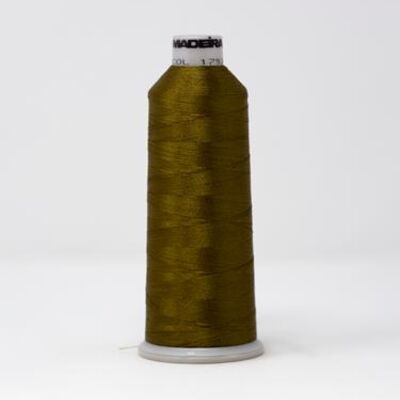 918-1793 MADEIRA POLYNEON #40 WEIGHT (5500 yard) CONE Green/Brown Thumbnail