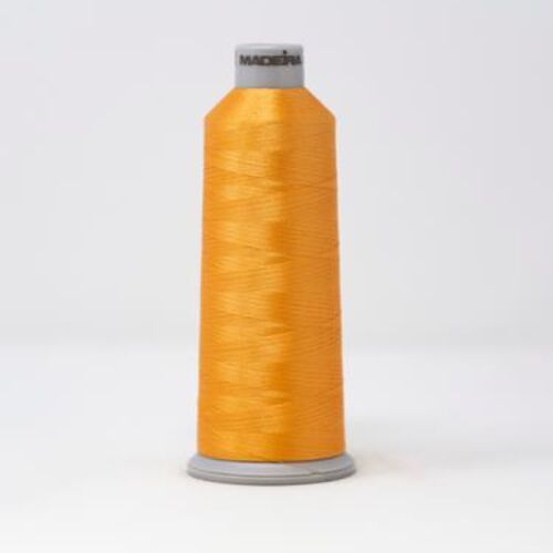 918-1870 MADEIRA POLYNEON #40 WEIGHT (5500 yard) CONE Brown/Orange Thumbnail