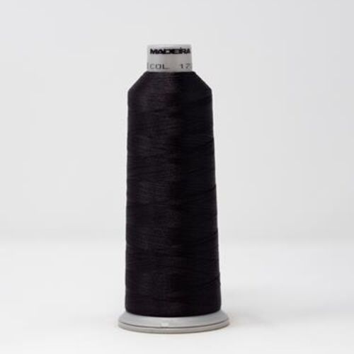 918-1739 MADEIRA POLYNEON #40 WEIGHT (5500 yard) CONE Black Thumbnail