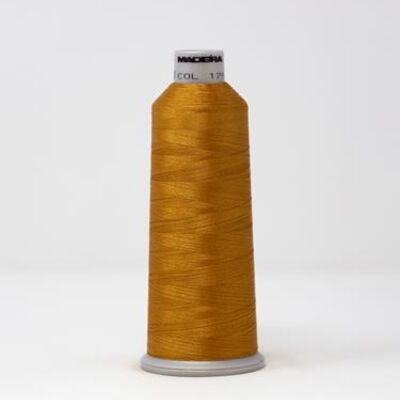 918-1791 MADEIRA POLYNEON #40 WEIGHT (5500 yard) CONE Brown Thumbnail