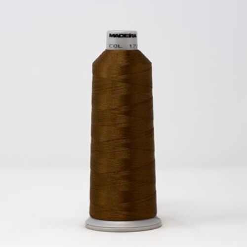 918-1730 MADEIRA POLYNEON #40 WEIGHT (5500 yard) CONE Brown Thumbnail