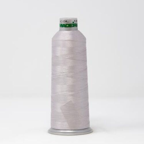 918-1686 MADEIRA POLYNEON #40 WEIGHT (5500 yard) CONE Chrome/Grey Thumbnail