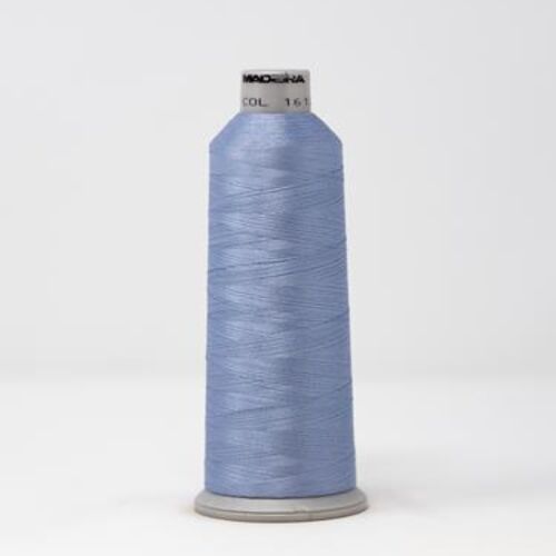 918-1612 MADEIRA POLYNEON #40 WEIGHT (5500 yard) CONE Blue Gray Thumbnail