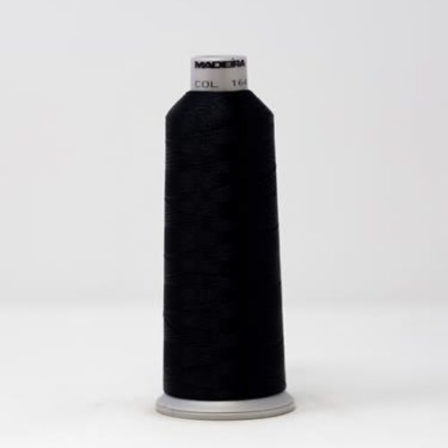 918-1641 MADEIRA POLYNEON #40 WEIGHT (5500 yard) CONE Black Thumbnail