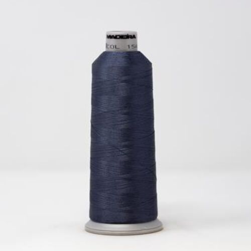918-1544 MADEIRA POLYNEON #40 WEIGHT (5500 yard) CONE Blue/Gray Thumbnail