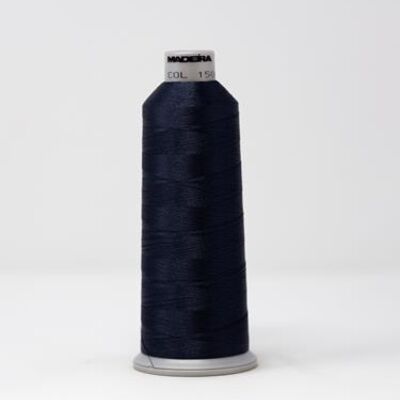 918-1506 MADEIRA POLYNEON #40 WEIGHT (5500 yard) CONE Blue/Gray Thumbnail