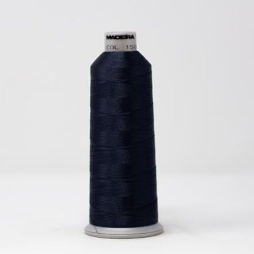 918-1506 MADEIRA POLYNEON #40 WEIGHT (5500 yard) CONE Blue/Gray Thumbnail