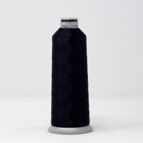 918-1507 MADEIRA POLYNEON #40 WEIGHT (5500 yard) CONE Black Thumbnail