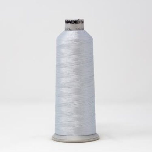 918-1610 MADEIRA POLYNEON #40 WEIGHT (5500 yard) CONE Chrome/Gray Thumbnail