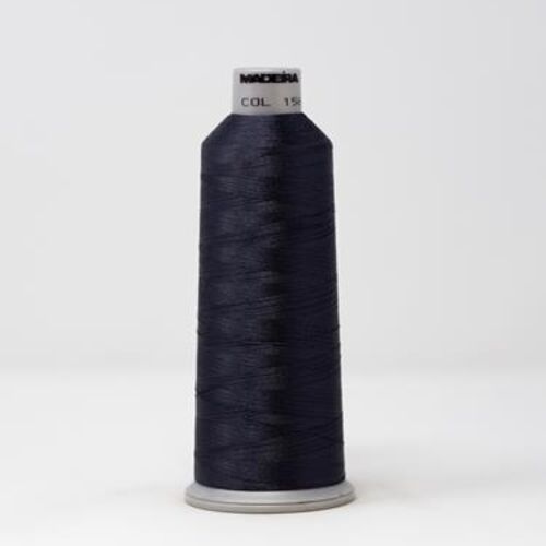 918-1564 MADEIRA POLYNEON #40 WEIGHT (5500 yard) CONE Purple Black Thumbnail