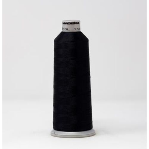 918-1589 MADEIRA POLYNEON #40 WEIGHT (5500 yard) CONE Black Thumbnail