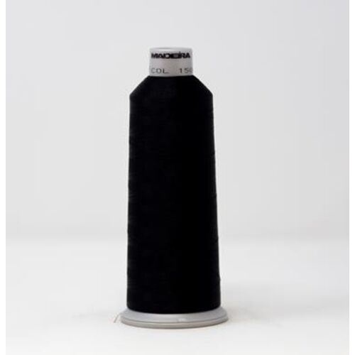 918-1500 MADEIRA POLYNEON #40 WEIGHT (5500 yard) CONE Black Thumbnail