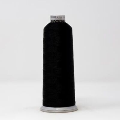 918-2800 MADEIRA POLYNEON #40 WEIGHT (5500 yard) CONE Black Thumbnail
