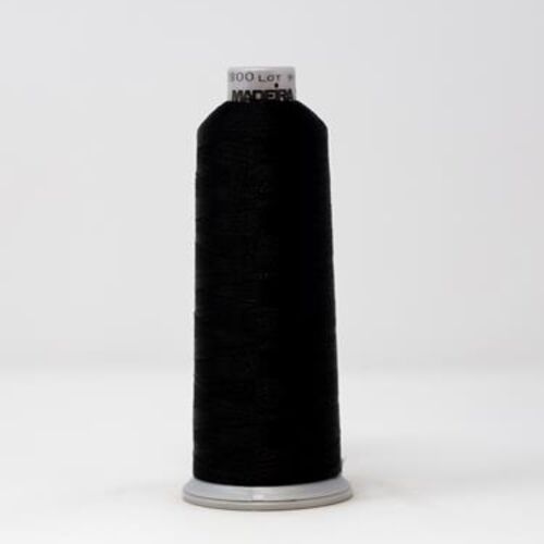 918-2800 MADEIRA POLYNEON #40 WEIGHT (5500 yard) CONE Black Thumbnail