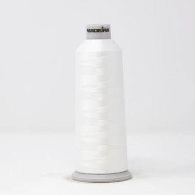 918-1802 MADEIRA POLYNEON #40 WEIGHT (5500 yard) CONE White Thumbnail