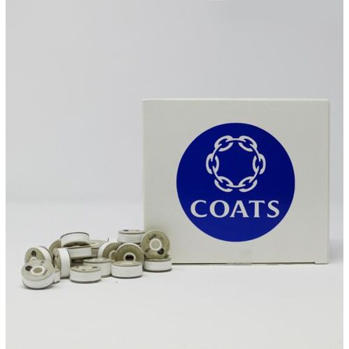 Coats Paper Sided Astra Bobbin L-Style 114yd 144/bx Spun Poly White Thumbnail