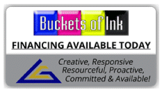 Screen Printing Equipment Financing, Workhorse Products, Buckets of Ink